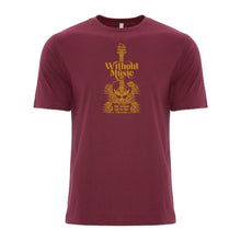 Load image into Gallery viewer, The WITHOUT MUSIC Soft Tee (in Unisex or Women's cuts)