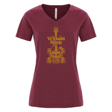 Load image into Gallery viewer, The WITHOUT MUSIC Soft Tee (in Unisex or Women's cuts)