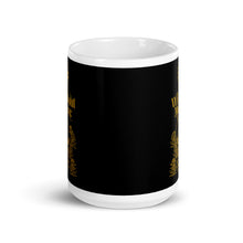 Load image into Gallery viewer, WITHOUT MUSIC 15OZ MUG - Gold on Black (POD)