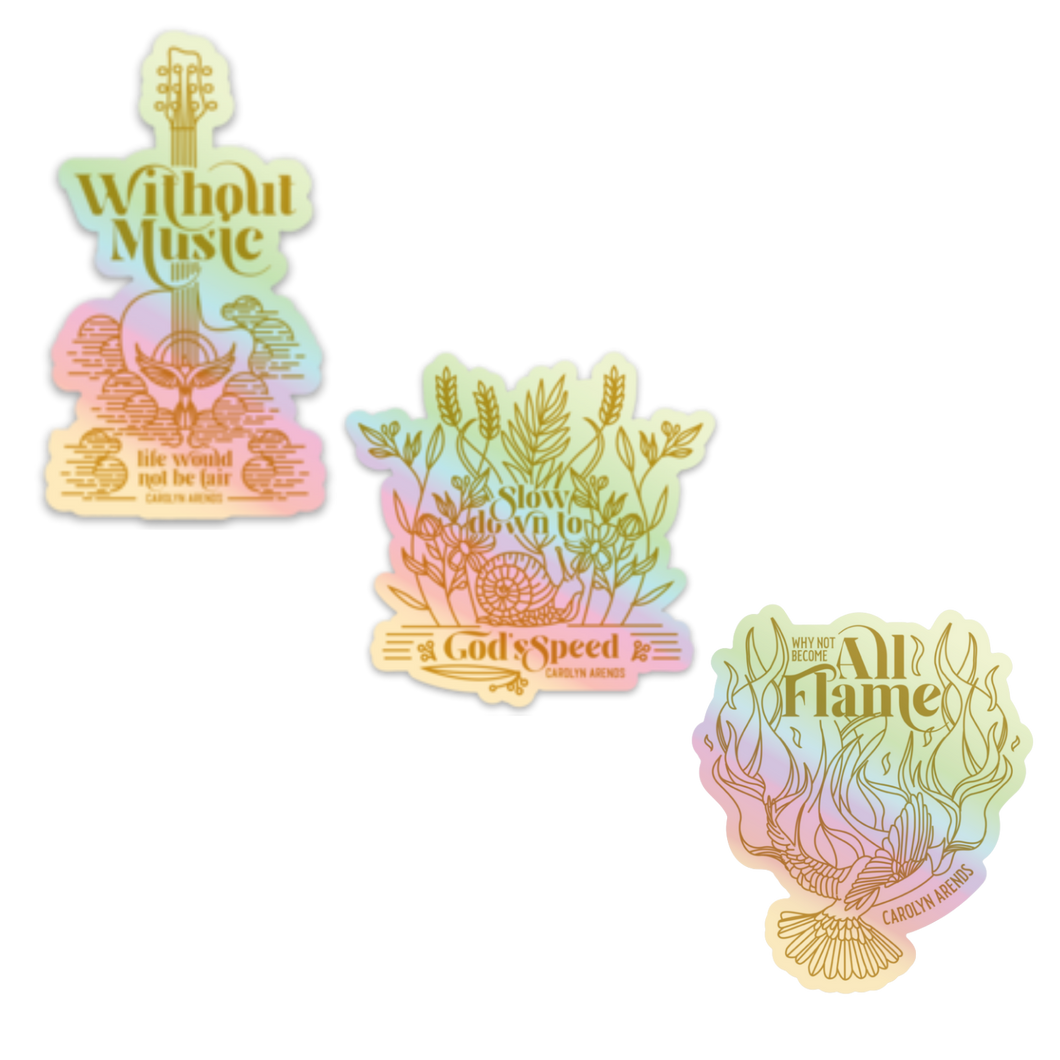 Holographic Collectible Stickers Bundle
