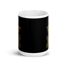 Load image into Gallery viewer, WITHOUT MUSIC 15OZ MUG - Gold on Black (POD)
