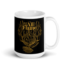 Load image into Gallery viewer, ALL FLAME 15OZ MUG - Gold on Black (POD)
